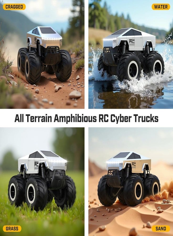 KING FORU RC Car for Kids, 1:16 Scale Amphibious 4WD Off-Road Monster Truck, Waterproof Remote Control Pickup, 2.4GHz, All-Terrain RC Vehicle for Boys Ages 8+, Perfect for Birthday Gifts - Image 5